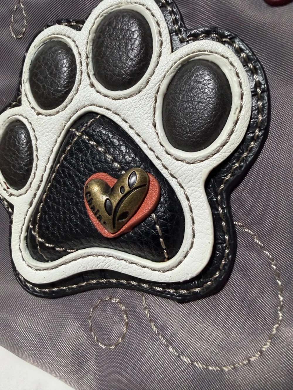 Chala Handbags Paw Print Venture Cellphone Crossbody Handbag